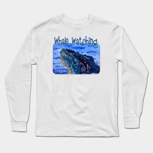 Whale Watching, Oregon Long Sleeve T-Shirt